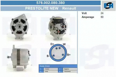 CV PSH 576002080380 -  Генератор
